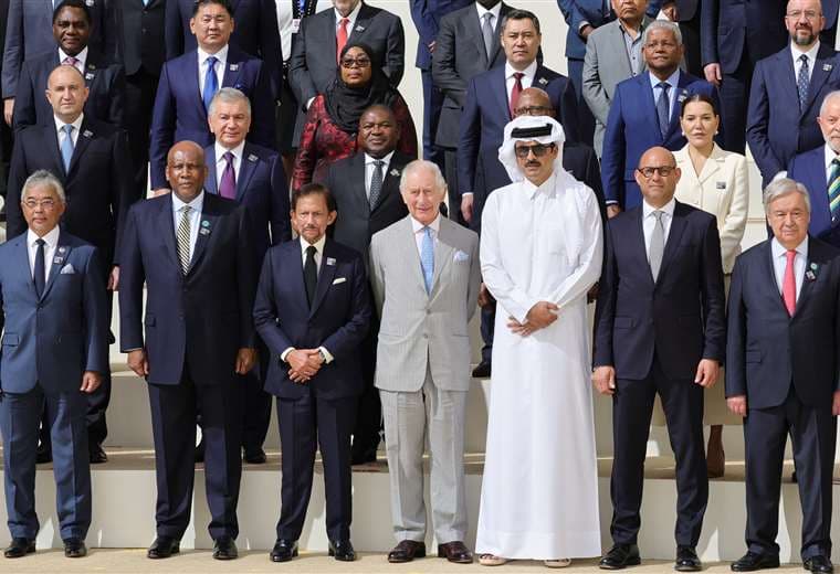 Los líderes y delegados mundiales participantes de la cumbre climática / Foto: AFP