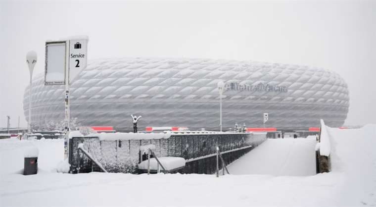 Así luce el estadio del Bayern Múnich. Foto: AFP