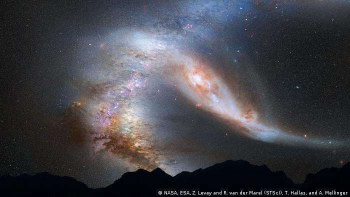 Fusión de la Vía Láctea con la galaxia Andrómeda