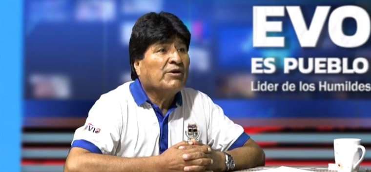 El expresidente, Evo Morales, en su programa dominical 