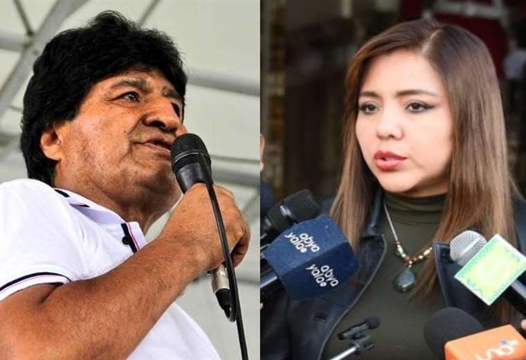 Evo Morales y Gabriela Alcón se enfrentan en Twitter.