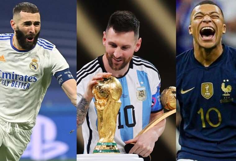 Benzema, Messi y Mbappé, candidatos al The Best. 