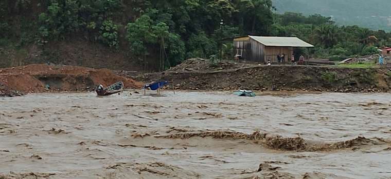 Viviendas destruidas y rutas intransitables en el norte de La Paz por desbordes de ríos 