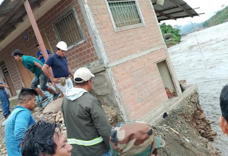 Tres municipios de La Paz son los más golpeados por las inundaciones; hay unas 100 familias afectadas