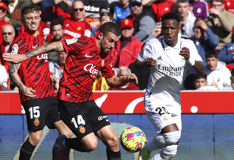 Mallorca fue superior al Real Madrid este domingo jugando en casa. Foto. AFP