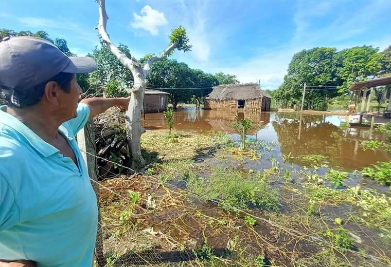 Gobierno informa de cuatro departamentos en alerta roja por inundaciones y de 82 viviendas afectadas