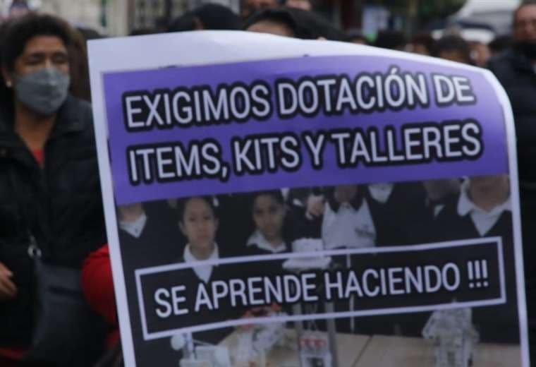 En Cochabamba, los maestros pidieron condiciones (Foto:APG Noticias)