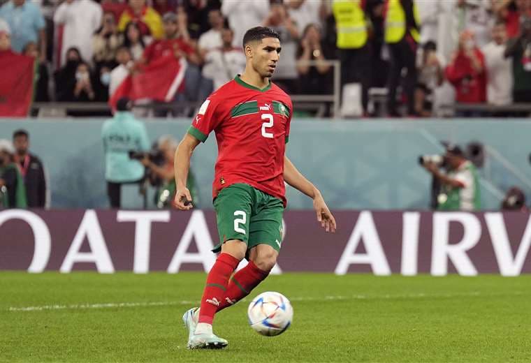 Achraf Hakimi, jugador de la Selección de Marruecos.