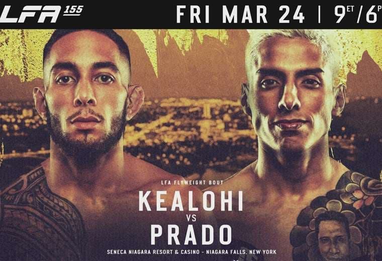 Anuncio oficial de la pelea entre Kealohi y Prado.