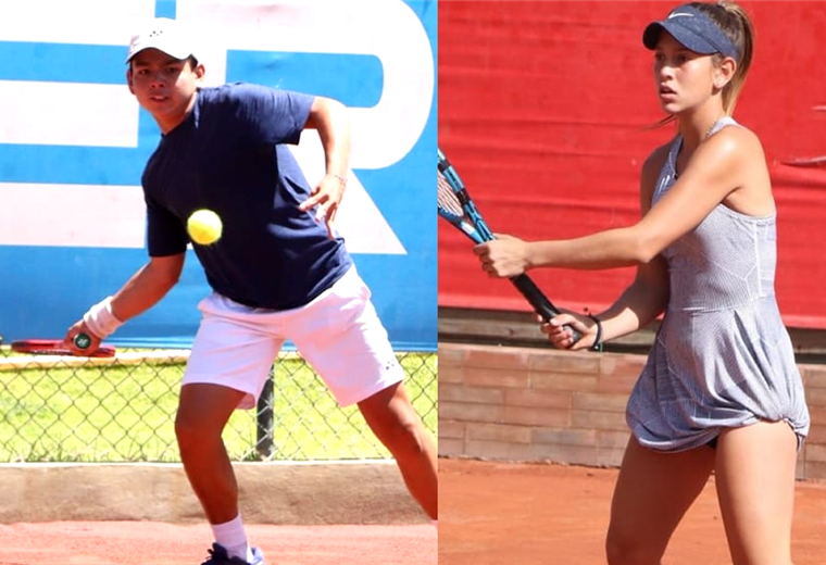 Lora y Velasco tenistas bolivianos. Fotos. Asociación de Tenis Cochabamba