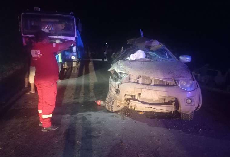 Cinco muertos y cuatro heridos tras choque entre una camioneta y un camión en Beni