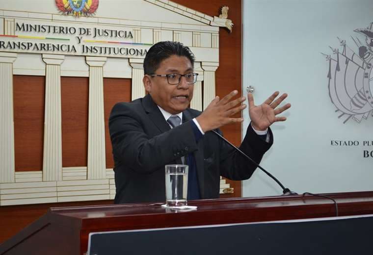 Ministro de Justicia, Iván Lima / ABI
