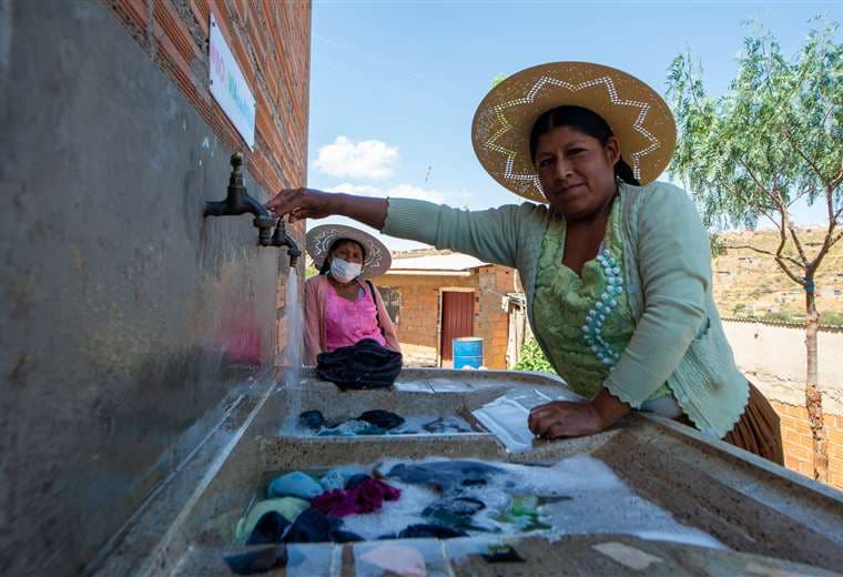 Sonia Calani, beneficiaria de Arbieto /Foto: consorcio Bolivia con Agua 