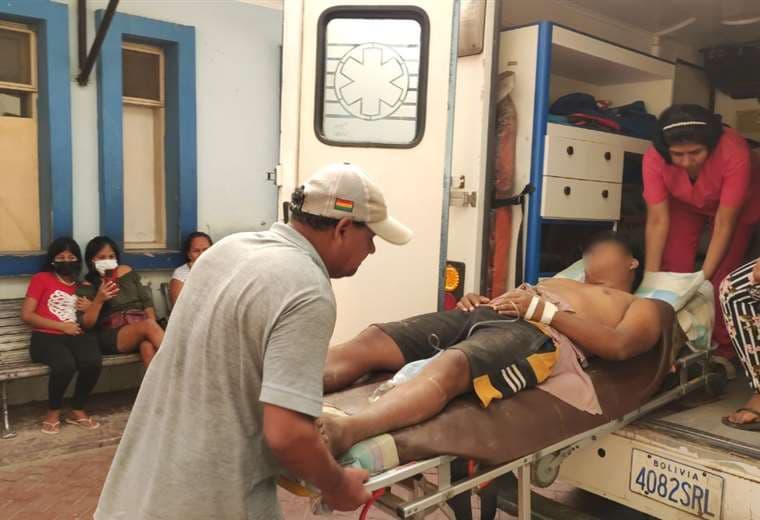 Una de las personas heridas fue evacuada hasta Montero