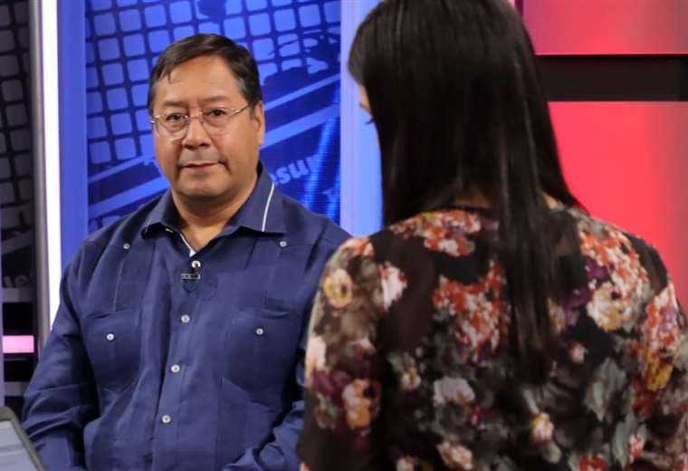 El Presidente Luis Arce en entrevista en Telesur 