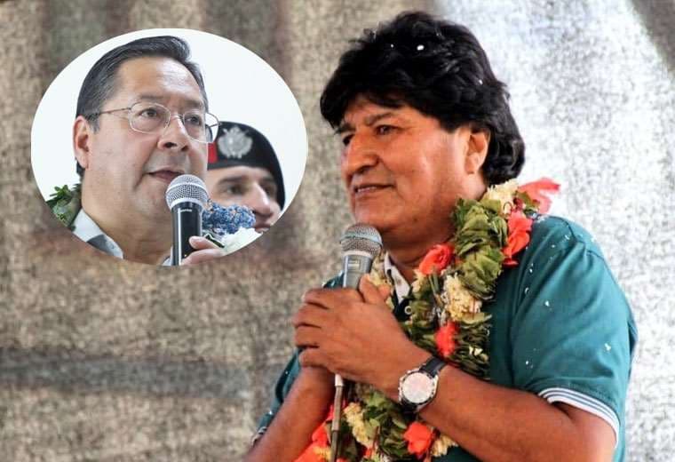 Luis Arce y Evo Morales. Fotos de archivo: @LuchoXBolivia y @evoespueblo. 