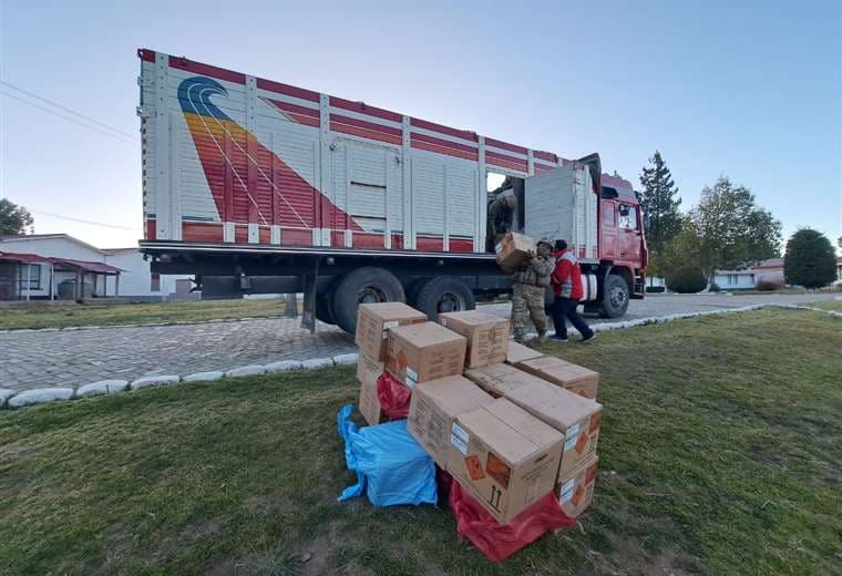 55 cajas de explosivos son decomisadas en la carretera Chaguaya-Escoma