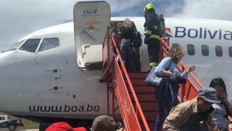 Aeronave de BoA sufre incidente en aeropuerto de Tarija