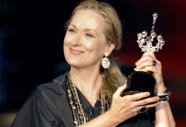 Meryl Streep fue galardonada en el Festival San Sebastián (2008) / Foto: AFP