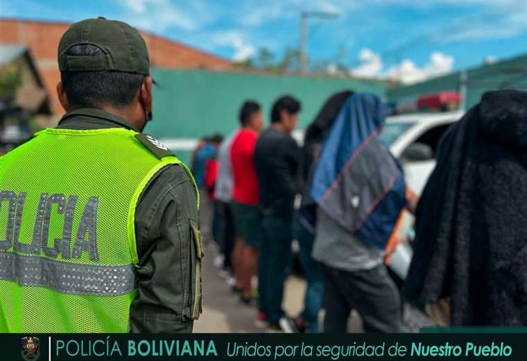 Batida policial saca de las calles de Cochabamba a 29 presuntos ladrones