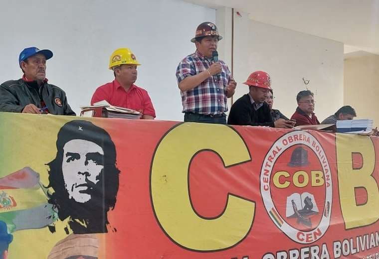 Ampliado de la Central Obrera Boliviana. Foto: COB.