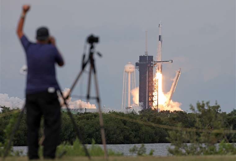 Despegue del cohete Falcon 9 de SpaceX  /Foto: AFP
