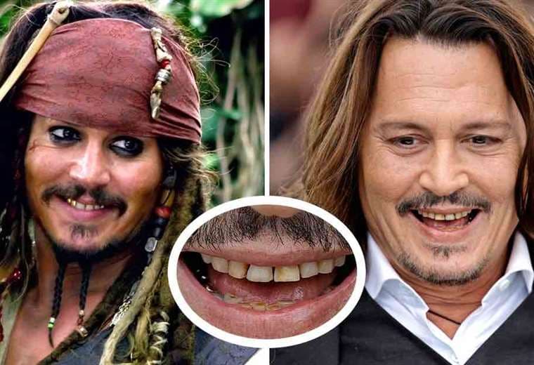 Johnny Depp muestra sus dientes amarillos