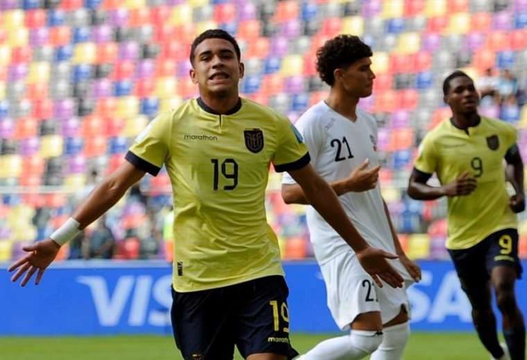 Ecuador humilló (9-0) a Fiyi y se clasificó para octavos del Mundial Sub-20
