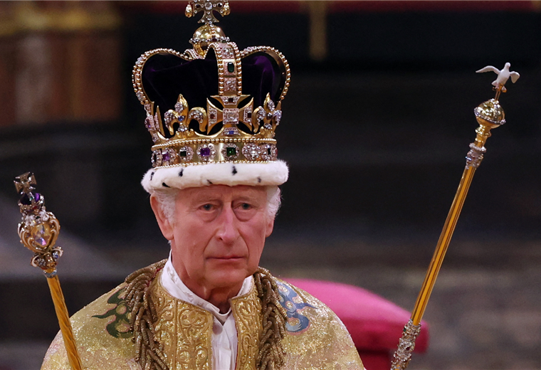 Carlos III fue coronado como rey. Foto. AFP 