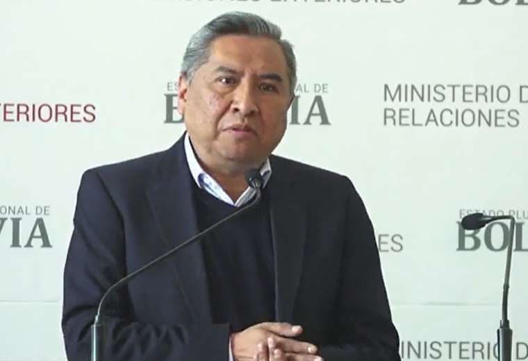 El ministro Rogelio Mayta. Foto: Captura/Cancillería. 