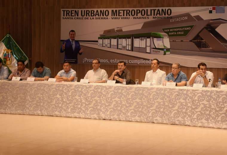 Proyecto del Tren Urbano Metropolitano en Santa Cruz avanza con la participación de instituciones