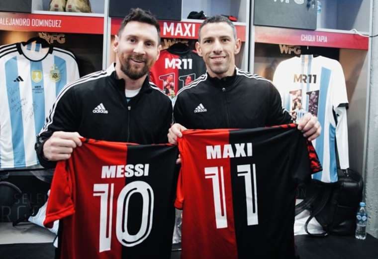 Messi se robó el show en la despedida de Maxi Rodríguez