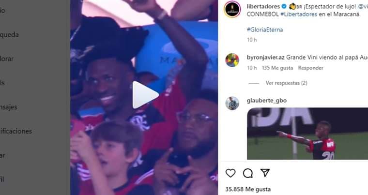 Vinicius Júnior alentó a Flamengo en el Maracaná (video)