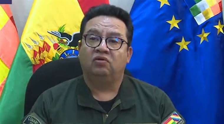 Omar Chávez, comandante departamental de la Policía. Foto: Btv.