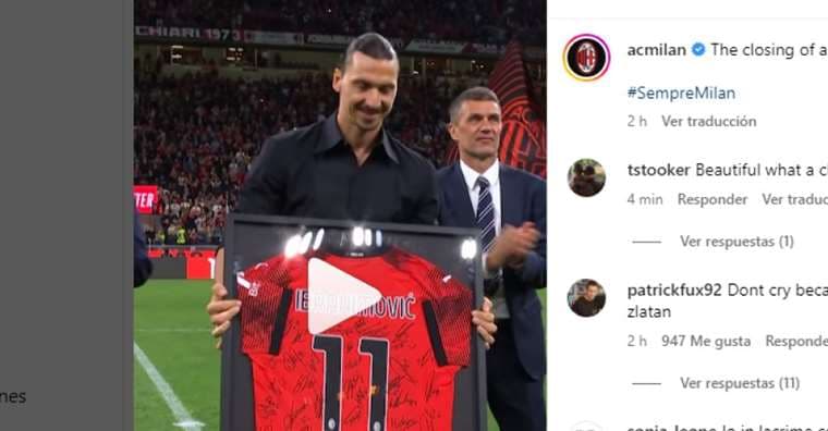 Te mostramos el video con el que el Milan homenajeó a Zlatan Ibrahimovic