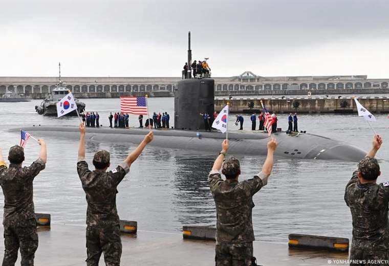 EE.UU. y Corea del Sur ensayan nuevas maniobras con submarino nuclear
