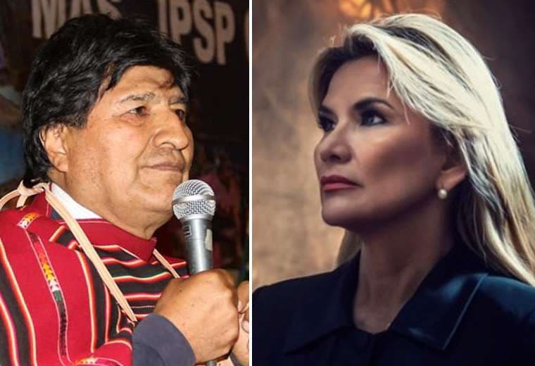 Evo Morales y Jeanine Áñez. Fotos de archivo: @evoespueblo y @JeanineAnez.