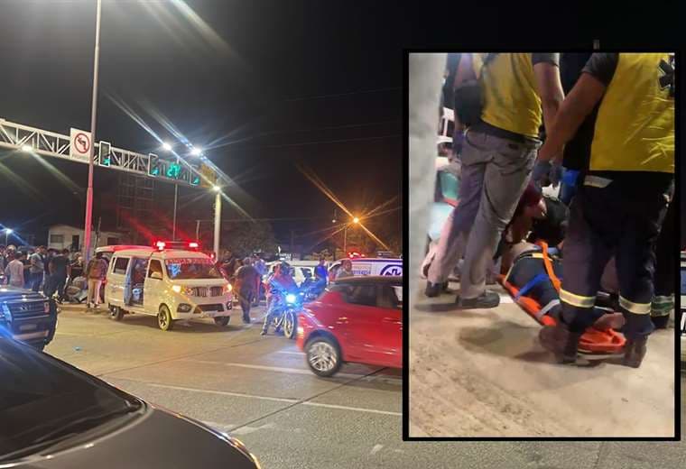 Una mujer muere tras chocar en su motocicleta el cordón de desvío en la avenida Cristo Redentor