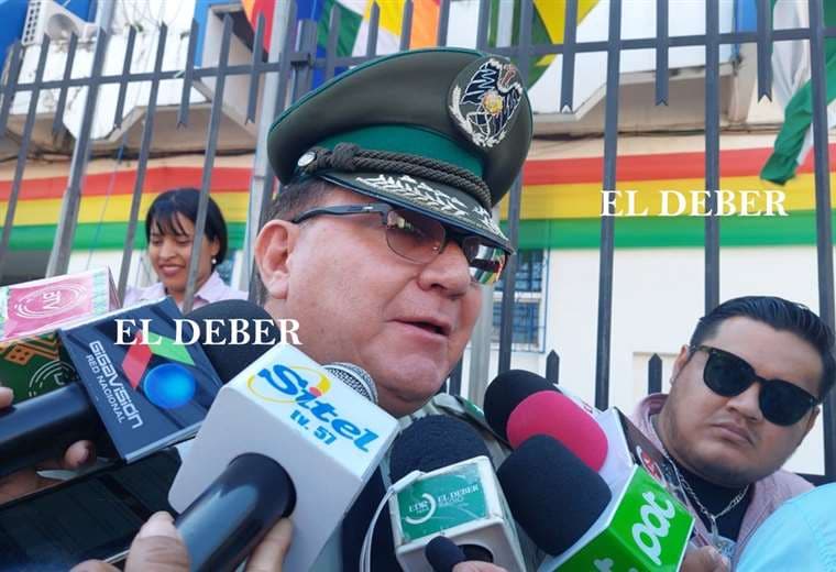 El comandante de la Policía, coronel Erick Holguín/Foto: Juan Delgadillo