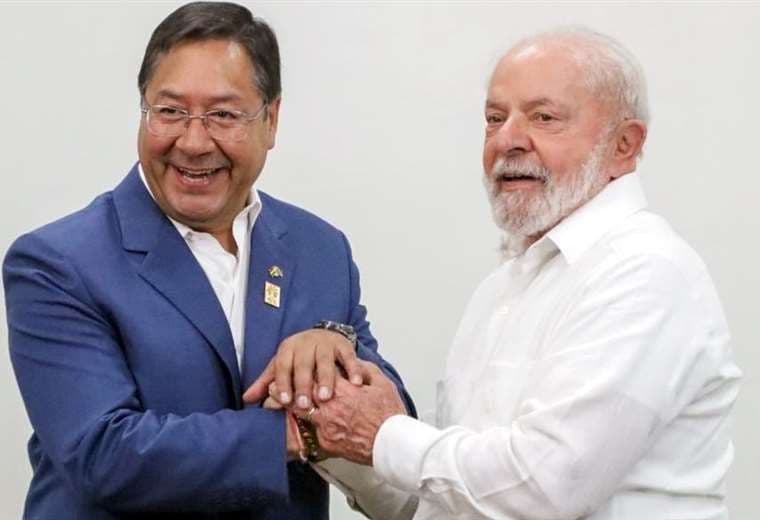Arce llega a acuerdos en distintas áreas con Lula, confirma la venta de gas a Brasil en 2024, y evita hablar de narcotráfico