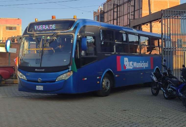 El bus municipal de El Alto. Foto: Alcaldía. 