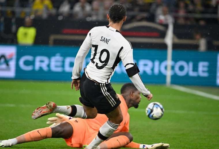 Leroy Sané marcó el segundo gol de Alemania. Foto: AFP