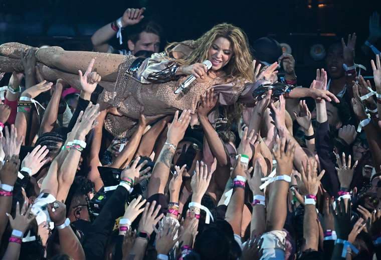 Shakira en los MTV Video Music Awards /Foto: AFP