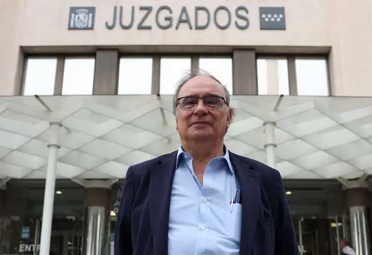 Julio Pacheco, instantes antes de declarar ante los juzgados en Madrid/AFP
