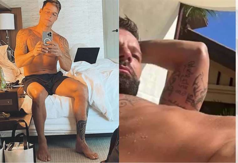 Ricky Martin se quita toda la ropa para “evitar las líneas de bronceado”