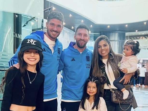 La familia de Lampe con los astros argentinos. 