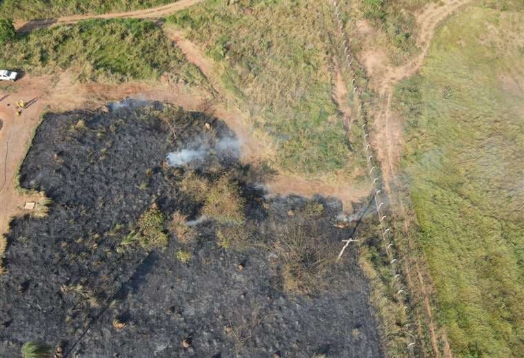 Confirman tres incendios forestales activos en el departamento de Santa Cruz