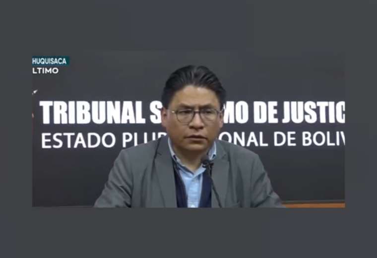 Iván Lima, ministro de Justicia, en conferencia de prensa