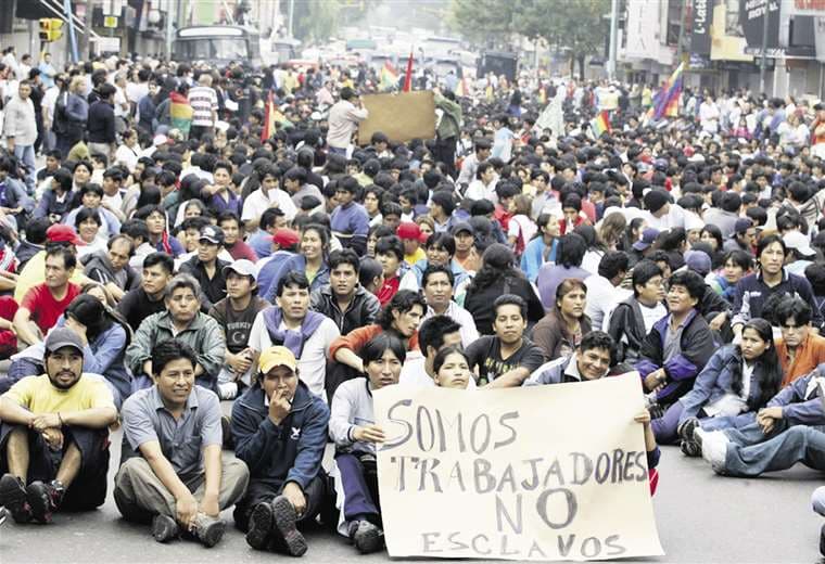Miembros de la comunidad boliviana en Argentina salieron a las calles años pasados
