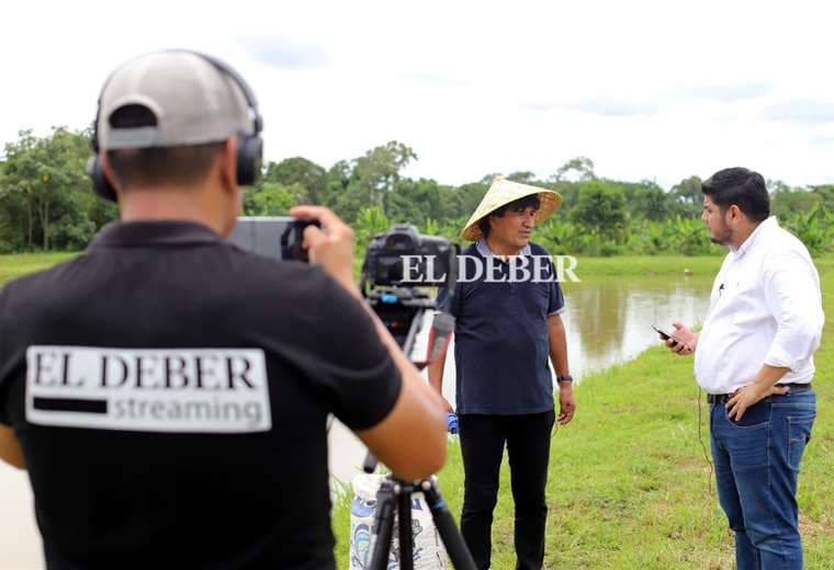 Evo Morales en entrevista con EL DEBER /Foto: Jorge Gutiérrez